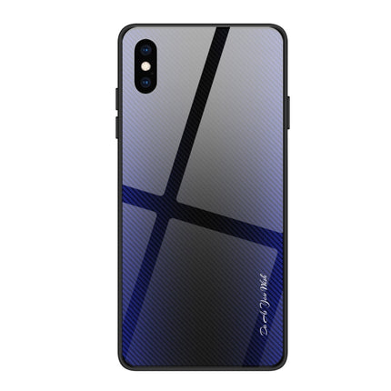 Texture Gradient Glass Protective Case, For Galaxy Note 10 Pro, For Galaxy S10, For iPhone SE 2022 / SE 2020 / 8 / 7, For iPhone XS Max