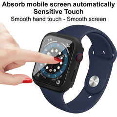 IMAK Shockproof PC Protective Case with Tempered Glass Film, For Apple Watch Series 6 & SE & 5 & 4 44mm, For Apple Watch Series 3 & 2 & 1 42mm, For Apple Watch Series 6 & SE & 5 & 4 40mm, For Apple Watch Series 3 & 2 & 1 38mm