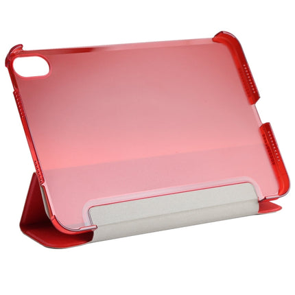 Silk Texture Three-fold Horizontal Flip Leather Tablet Case with Holder, For iPad mini 2024 / mini 6