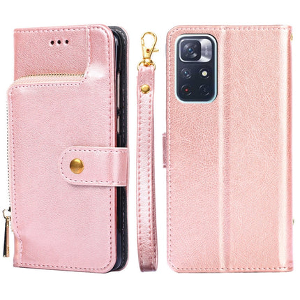 Zipper Bag Horizontal Flip Leather Phone Case with Holder & Card Slots & Lanyard, For OnePlus 9RT 5G, For Xiaomi Redmi Note 11, For Xiaomi Redmi Note 11 Pro