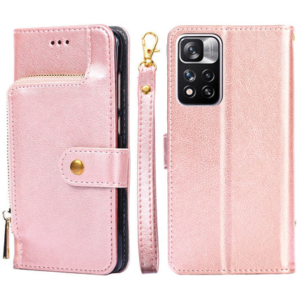 Zipper Bag Horizontal Flip Leather Phone Case with Holder & Card Slots & Lanyard, For OnePlus 9RT 5G, For Xiaomi Redmi Note 11, For Xiaomi Redmi Note 11 Pro