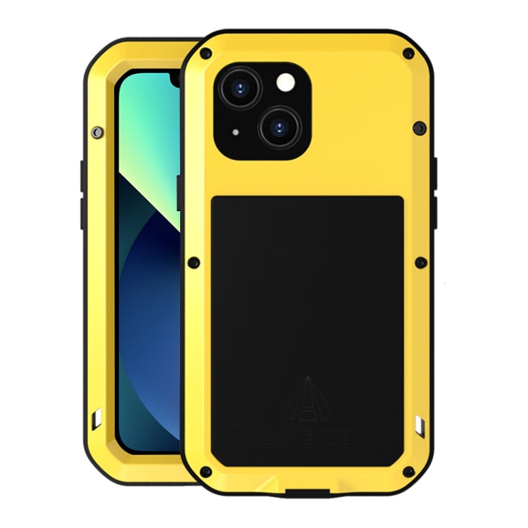 LOVE MEI Metal Shockproof Waterproof Dustproof Protective Phone Case, For iPhone 13 mini, For iPhone 13, For iPhone 13 Pro, For iPhone 13 Pro Max