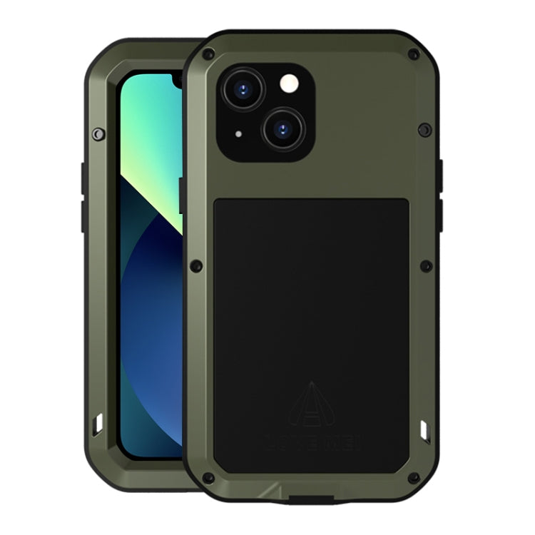 LOVE MEI Metal Shockproof Waterproof Dustproof Protective Phone Case, For iPhone 13 mini, For iPhone 13, For iPhone 13 Pro, For iPhone 13 Pro Max