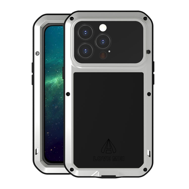 LOVE MEI Metal Shockproof Waterproof Dustproof Protective Phone Case, For iPhone 13 mini, For iPhone 13, For iPhone 13 Pro, For iPhone 13 Pro Max