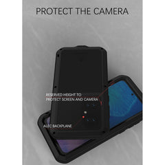 LOVE MEI Metal Shockproof Waterproof Dustproof Protective Phone Case with Glass, For Huawei P50, For Samsung Galaxy S21 FE