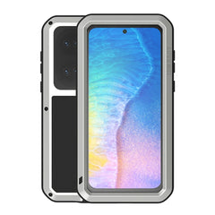 LOVE MEI Metal Shockproof Waterproof Dustproof Protective Phone Case with Glass, For Huawei P50, For Samsung Galaxy S21 FE