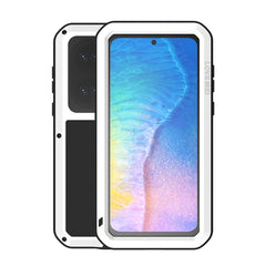 LOVE MEI Metal Shockproof Waterproof Dustproof Protective Phone Case with Glass, For Huawei P50, For Samsung Galaxy S21 FE