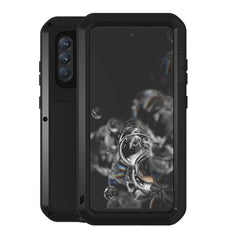 LOVE MEI Metal Shockproof Waterproof Dustproof Protective Phone Case with Glass, For Huawei P50, For Samsung Galaxy S21 FE