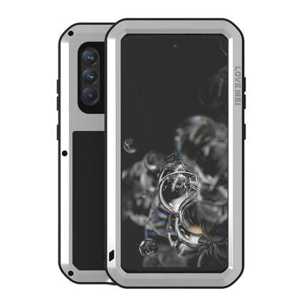 LOVE MEI Metal Shockproof Waterproof Dustproof Protective Phone Case with Glass, For Huawei P50, For Samsung Galaxy S21 FE