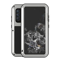 LOVE MEI Metal Shockproof Waterproof Dustproof Protective Phone Case with Glass, For Huawei P50, For Samsung Galaxy S21 FE