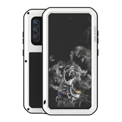 LOVE MEI Metal Shockproof Waterproof Dustproof Protective Phone Case with Glass, For Huawei P50, For Samsung Galaxy S21 FE