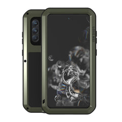 LOVE MEI Metal Shockproof Waterproof Dustproof Protective Phone Case with Glass, For Huawei P50, For Samsung Galaxy S21 FE