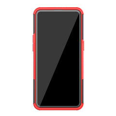 Tire Texture Shockproof TPU+PC Protective Case with Holder, For OPPO Realme 5 Pro, For OPPO Realme 5, For OPPO Realme X