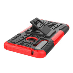 Tire Texture Shockproof TPU+PC Protective Case with Holder, For OPPO Realme 5 Pro, For OPPO Realme 5, For OPPO Realme X