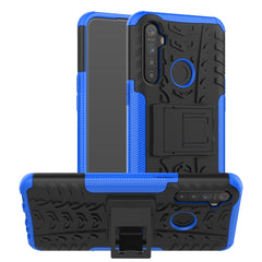 Tire Texture Shockproof TPU+PC Protective Case with Holder, For OPPO Realme 5 Pro, For OPPO Realme 5, For OPPO Realme X