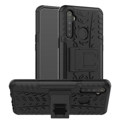 Tire Texture Shockproof TPU+PC Protective Case with Holder, For OPPO Realme 5 Pro, For OPPO Realme 5, For OPPO Realme X, For OPPO Realme 3