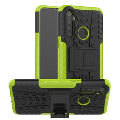 Tire Texture Shockproof TPU+PC Protective Case with Holder, For OPPO Realme 5 Pro, For OPPO Realme 5, For OPPO Realme X