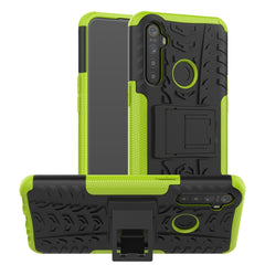 Tire Texture Shockproof TPU+PC Protective Case with Holder, For OPPO Realme 5 Pro, For OPPO Realme 5, For OPPO Realme X, For OPPO Realme 3