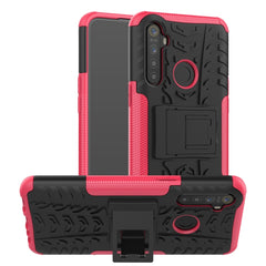 Tire Texture Shockproof TPU+PC Protective Case with Holder, For OPPO Realme 5 Pro, For OPPO Realme 5, For OPPO Realme X, For OPPO Realme 3