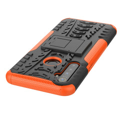 Tire Texture Shockproof TPU+PC Protective Case with Holder, For OPPO Realme 5, For Xiaomi Redmi Note 8 Pro, For Xiaomi Redmi Note 8, For Galaxy A20s, For Galaxy A70s