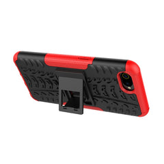 Tire Texture Shockproof TPU+PC Protective Case with Holder, For OPPO Realme C2, For OPPO Reno2, For OPPO Realme 3 Pro, For Xiaomi Redmi Note 8 Pro