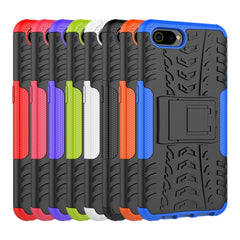 Tire Texture Shockproof TPU+PC Protective Case with Holder, For OPPO Realme C2, For OPPO Reno2, For OPPO Realme 3 Pro, For Xiaomi Redmi Note 8 Pro