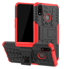 Tire Texture Shockproof TPU+PC Protective Case with Holder, For OPPO Realme C2, For OPPO Reno2, For OPPO Realme 3 Pro, For Xiaomi Redmi Note 8 Pro