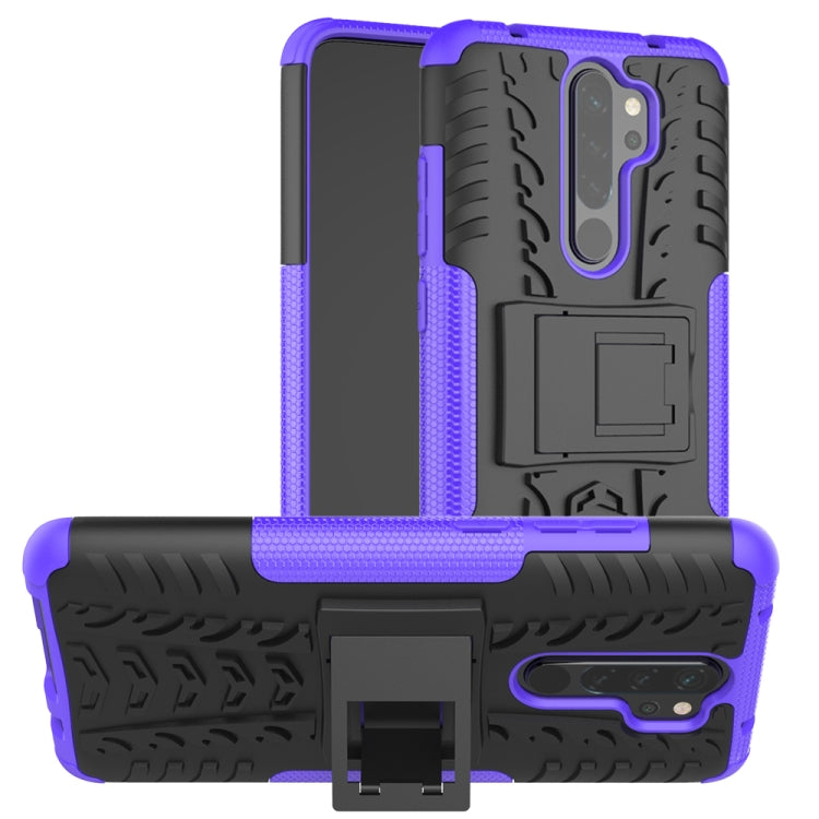 Tire Texture Shockproof TPU+PC Protective Case with Holder, For OPPO Realme C2, For OPPO Reno2, For OPPO Realme 3 Pro, For Xiaomi Redmi Note 8 Pro