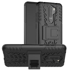 Tire Texture Shockproof TPU+PC Protective Case with Holder, For OPPO Realme C2, For OPPO Reno2, For OPPO Realme 3 Pro, For Xiaomi Redmi Note 8 Pro