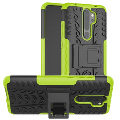 Tire Texture Shockproof TPU+PC Protective Case with Holder, For OPPO Realme C2, For OPPO Reno2, For OPPO Realme 3 Pro, For Xiaomi Redmi Note 8 Pro