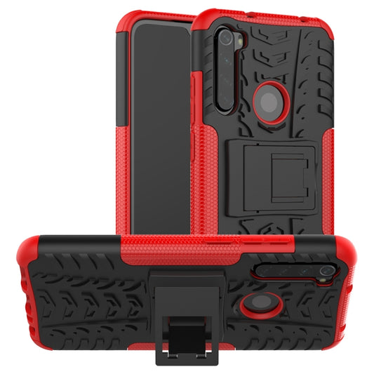 Tire Texture Shockproof TPU+PC Protective Case with Holder, For Xiaomi Redmi Note 8, For Galaxy A10s, For Galaxy A20s, For Galaxy A70s