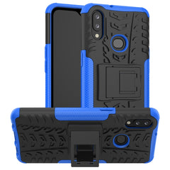 Tire Texture Shockproof TPU+PC Protective Case with Holder, For Xiaomi Redmi Note 8, For Galaxy A10s, For Galaxy A20s, For Galaxy A70s