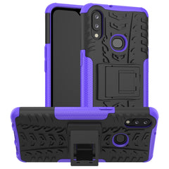 Tire Texture Shockproof TPU+PC Protective Case with Holder, For Xiaomi Redmi Note 8, For Galaxy A10s, For Galaxy A20s, For Galaxy A70s