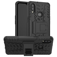 Tire Texture Shockproof TPU+PC Protective Case with Holder, For Xiaomi Redmi Note 8, For Galaxy A10s, For Galaxy A20s, For Galaxy A70s