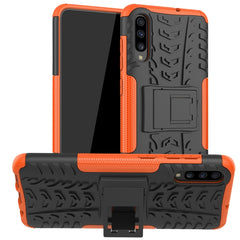 Tire Texture Shockproof TPU+PC Protective Case with Holder, For Xiaomi Redmi Note 8, For Galaxy A10s, For Galaxy A20s, For Galaxy A70s