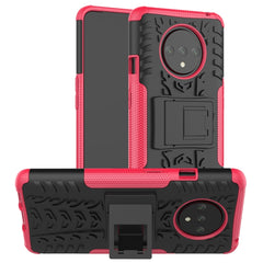 Tire Texture Shockproof TPU+PC Protective Case with Holder, For OnePlus 7T, For OnePlus 7T Pro, For LG V50S ThinQ 5G / G8X ThinQ