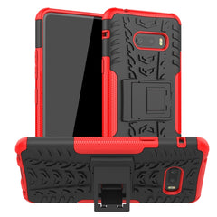 Tire Texture Shockproof TPU+PC Protective Case with Holder, For OnePlus 7T, For OnePlus 7T Pro, For LG V50S ThinQ 5G / G8X ThinQ