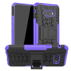 Tire Texture Shockproof TPU+PC Protective Case with Holder, For OnePlus 7T, For OnePlus 7T Pro, For LG V50S ThinQ 5G / G8X ThinQ