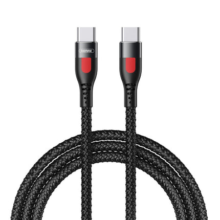 REMAX RC-195 Lesu Series PD 65W USB-C / Type-C to USB-C / Type-C Fast Charging Data Cable, Cable Length: 1m