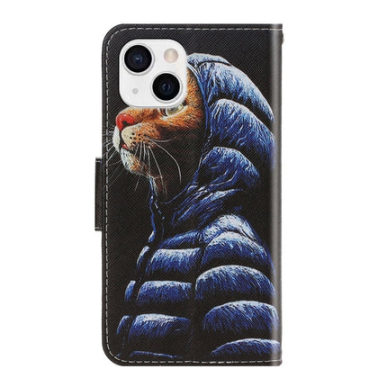 3D Colored Drawing Horizontal Flip Leather Phone Case, For iPhone 13 mini