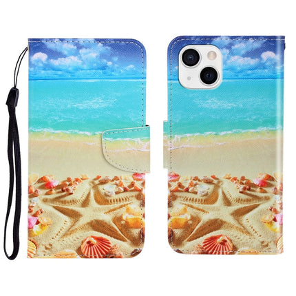 3D Colored Drawing Horizontal Flip Leather Phone Case, For iPhone 13