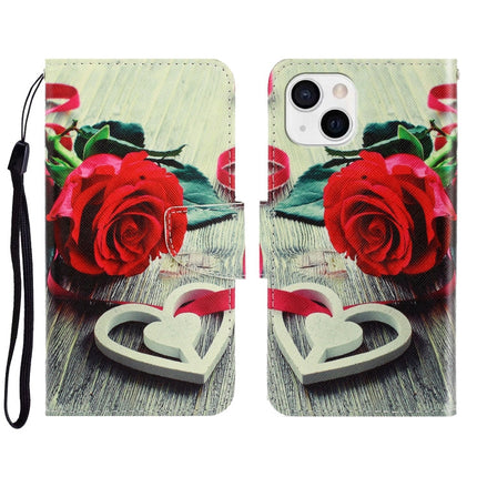 3D Colored Drawing Horizontal Flip Leather Phone Case, For iPhone 13