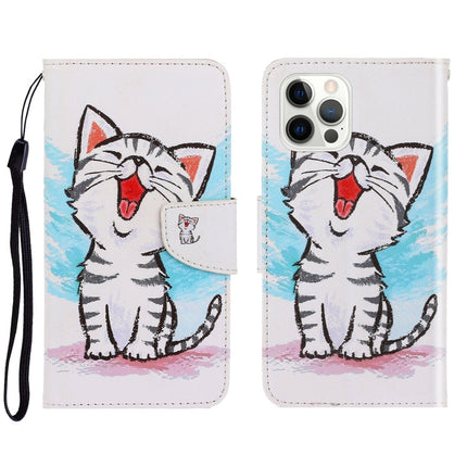 3D Colored Drawing Horizontal Flip Leather Phone Case, For iPhone 13 Pro