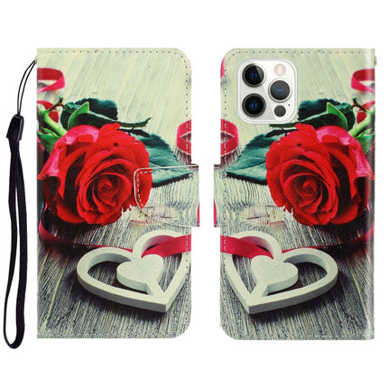 3D Colored Drawing Horizontal Flip Leather Phone Case, For iPhone 13 Pro