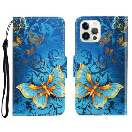 3D Colored Drawing Horizontal Flip Leather Phone Case, For iPhone 13 Pro Max