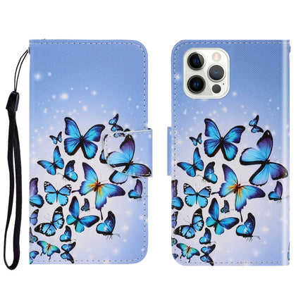 3D Colored Drawing Horizontal Flip Leather Phone Case, For iPhone 13 Pro Max