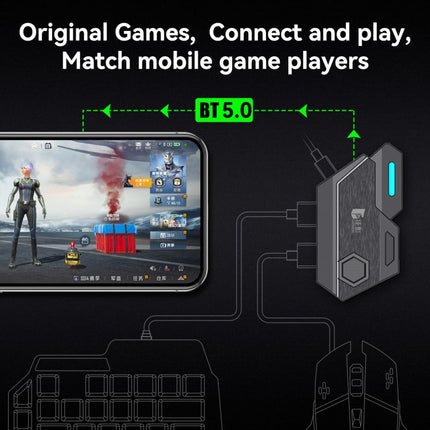 GAMWING MixSE Bluetooth 5.0 Keyboard Mouse Converter Shooting Game Auxiliary Tool, Mix SE1