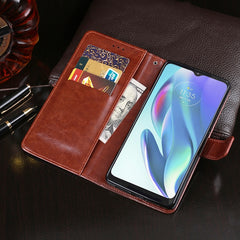 idewei Crazy Horse Texture Leather Case with Holder & Card Slots & Wallet, For Motorola Moto G50 5G, For OPPO Realme Narzo 50A, For vivo S10e