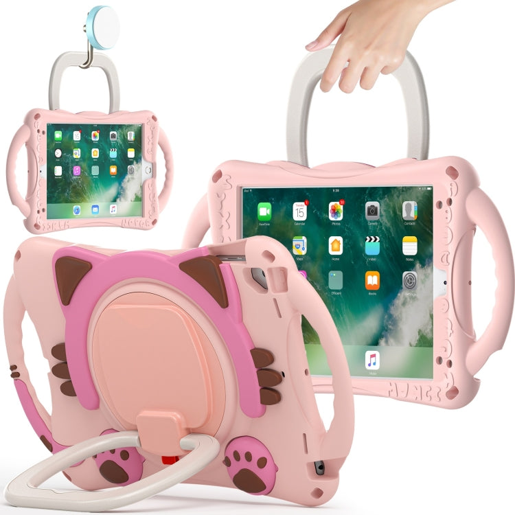 Cute Cat King Kids Shockproof EVA Protective Case with Holder & Shoulder Strap & Handle, For iPad 9.7 2018 / 2017 / Air / Air 2 / Pro 9.7, For iPad 10.2 2019 / 2020 / 2021 / Pro 10.5, For iPad mini 6 / mini 2024, For iPad mini 6