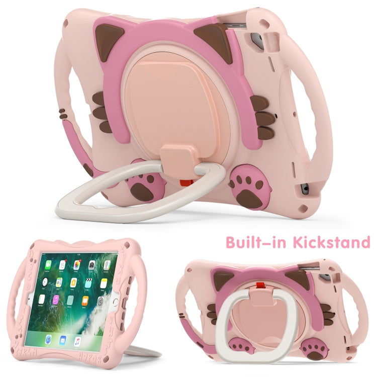 Cute Cat King Kids Shockproof EVA Protective Case with Holder & Shoulder Strap & Handle, For iPad 9.7 2018 / 2017 / Air / Air 2 / Pro 9.7, For iPad 10.2 2019 / 2020 / 2021 / Pro 10.5, For iPad mini 6 / mini 2024, For iPad mini 6